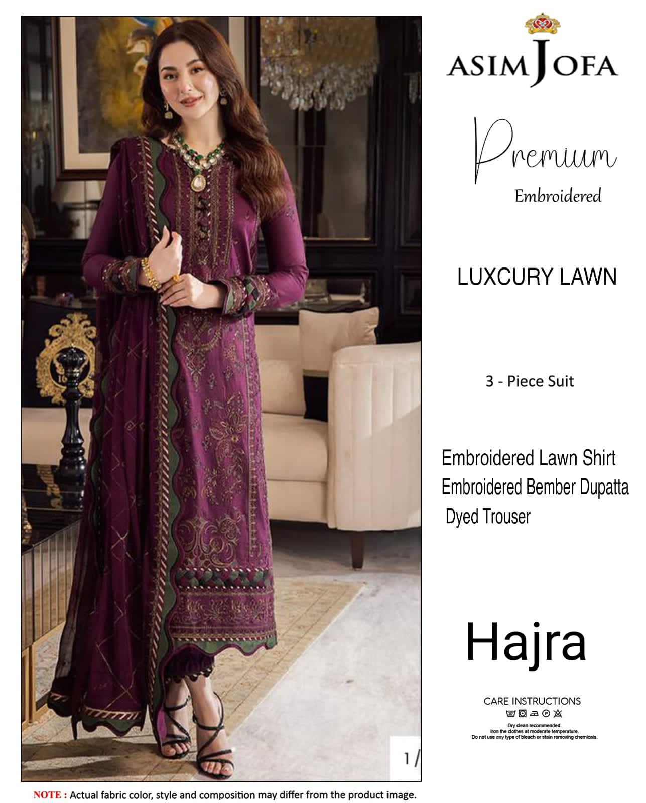Asim Jofa Luxcury Lawn