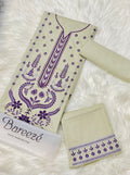 BAREEZA LAWN 2PC HEAVY EMBROIDERY